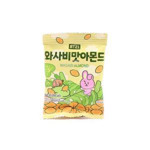 BT21 와사비맛아몬드 10g(1타 25개입) 26.05.25술안주 견과 과자 어른간식 온가족 패밀리 디저트 가공