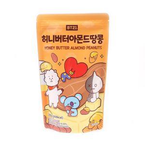 BT21 허니버터아몬드 땅콩 180g(1박 20개입) 26.02.14 디저트 맛있는 온가족 고급 간식 어린이과자 봉지 술