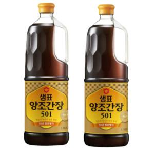 샘표 양조간장 501 1.7L 2개