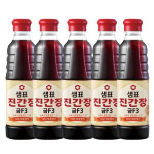 샘표 진간장 금F3 500ml 5개