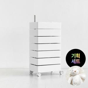 기획_빙그리 회전서랍 트롤리 7단+POFFIA 애착인형