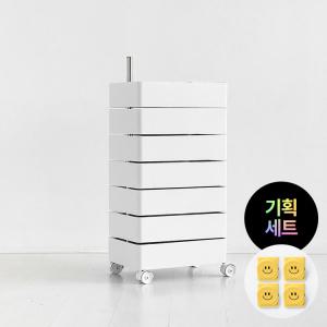 기획_빙그리 회전서랍 트롤리 7단+KLADI 스마일 자석클립