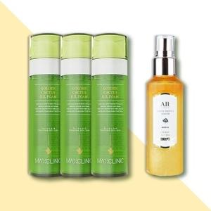 맥스클리닉 골든 선인장 오일폼 110g 3개+달바 로얄 화이트 트러플 세럼 160ml 1개