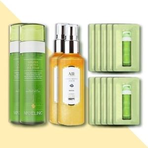 맥스클리닉 선인장 오일폼110g 2개+5g 10개+달바 화이트 트러플 세럼160ml 2개