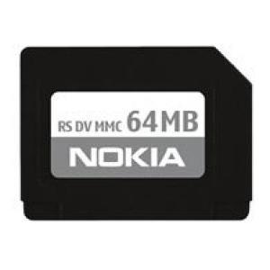 Nokia 7610 6620 6600 6255i 6230 3660 3650 3620 3600용 64MB 축소 사이즈 멀티 미디어 카드 플래시 메모