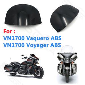 가와사키 VN1700 Vulcan 1700 Voyager ABS 09-17 용 오토바이 윈드 스크린 디플렉터, 차양 Vquero 블랙