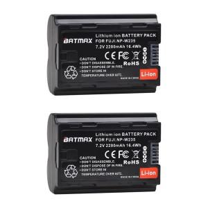 2Pcs 2280mAh NP-W235 NP 배터리 + LCD USB 듀얼 충전기 Type 포트 Fujifilm X-T4 GFX 100S X-H2 카메라