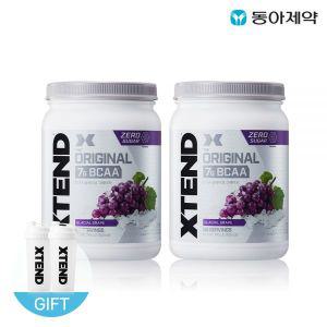 엑스텐드 BCAA 50서빙 포도맛 2통 플러스 쉐이커