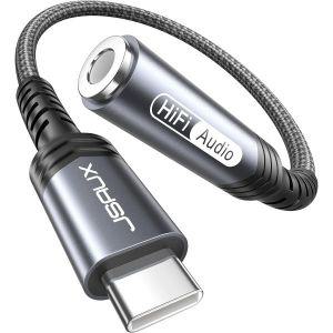 JSAUX USB Type C 3.5mm 암컷 헤드폰 잭 어댑터 Aux