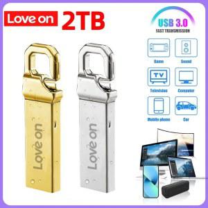 USB어댑터 메모리 휴대용 1TB 금속 펜드라이브 128GB 256GB 2TB 512GB 드라이브 고속 USB 방수 플래시 스틱