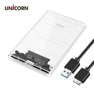 유니콘 HD-6000G USB3.1 A타입 외장케이스 투명하드케이스 보관 형케이스 SSD 디스크 사타 싸타