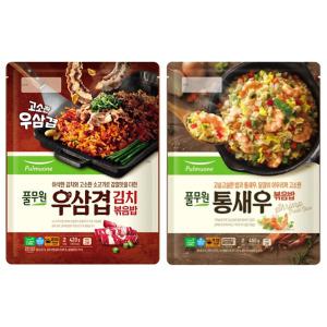 풀무원 우삼겹 김치볶음밥 420g(2인) + 통새우볶음밥 450g(2인)