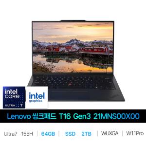 IT_씽크패드 T16 Gen3 21MNS00X00/RAM 64GB/SSD 2TB교체 재고보유