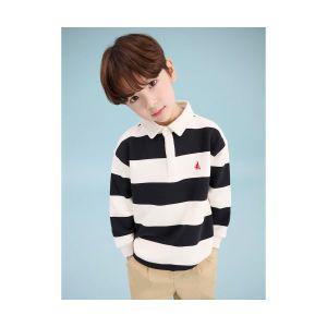 빈폴 키즈 BEANPOLE KIDS 스트라이프 보더 스웨트 셔츠 아이보리 BI5141U040 331230