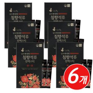 프리미엄 한포 관리 홍삼 침향 녹용 석류 진액 스틱 100포 x 6개 중장년 시니어 부모님 선물