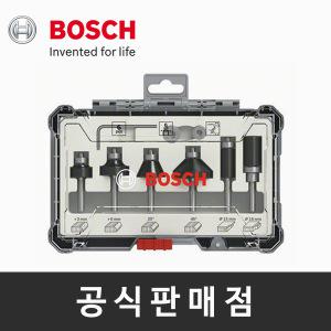 보쉬 정품/트리밍 엣징 루터비트 세트 6mm 샹크 6pcs