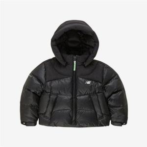 뉴발란스키즈(NB Kids) ESSENTIAL_소재변형 크롭 숏다운 (덕) NK9PE4107G_Black