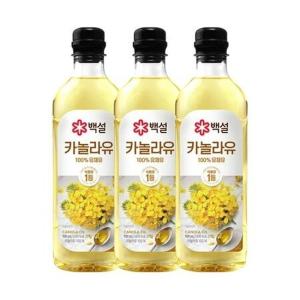 백설 카놀라유 900ml 3개