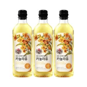 백설 카놀라유 900ml 3개