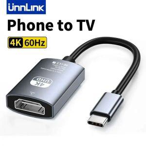 모니터연결케이블 연결선 언 USB C to HDMI 어댑터 썬더볼트 3 컨버터 맥북 삼성 노트북 전화-TV 케이블용