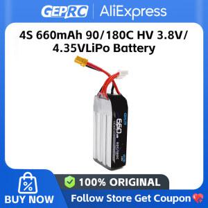 드론 배터리 660mAh 4 35V 4S 90 HV 3 8V LiPo GEPRC 쿼드콥터용 180C