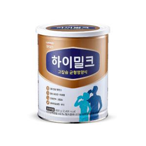 일동후디스 하이밀크 600g 고칼슘 균형영양식(성인분유/단백질보충)