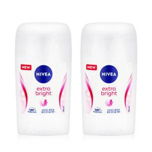 니베아 데오드란트 스틱 엑스트라 브라이트 50ml x 2개