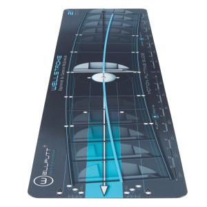 WELLSTROKE WELLPUTT 81 x 20 cm 웰 스트로크 퍼터 교정 기구 스트로크 템플릿 스윙 아크 21도 프랑스제