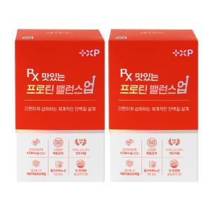 [약사토탈케어 플러스엑스팜] RX 맛있는 프로틴 밸런스업 간편한 하루 1포 단백질섭취 30포 2개