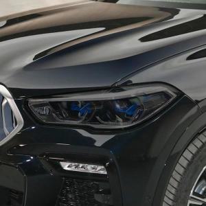 자동차 헤드라이트 보호 필름, 스모크 블랙 틴트 랩 비닐 투명 TPU 스티커, BMW X6 G06 2020