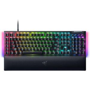 Razer 블랙위도우 V4 기계식 게임 키보드: 그린 스위치 촉각 및 클릭감 - 크로마 RGB 6개의 매크로 키 1209