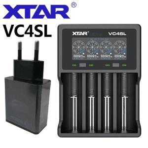 XTAR 업그레이드 및 확장 스마트 충전기 C 타입 USB 입력 지지대 QC3.0 VC4SL