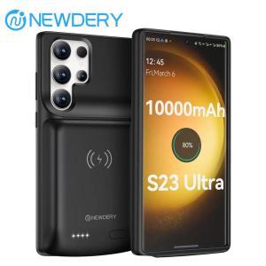 NEWDERY 배터리 충전기 케이스  삼성호환 갤럭시 호환 S23 울트라 10000mAh 휴대용 전원 케이스  무선 충전