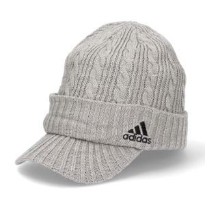 adidas (아디다스) 케이블 바이저 니트 모자 제비 니트 캡 별주 CABLEVISORKNITCAP03 그레이