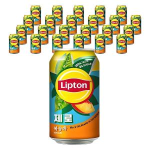 립톤 아이스티 제로 복숭아 아이스티 355ml × 48개