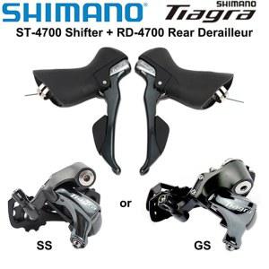 SHIMANO-Tiagra 4700 그룹세트 도로 자전거 2x10 속도 ST 4700 시프터 + 후방 변속기 듀얼 컨트롤 레버 후방 변속기 SS GS, 시프터 + 후방 변속기