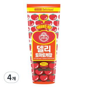 (1+1) 오뚜기 델리 토마토 케찹, 800g, 4개 2set