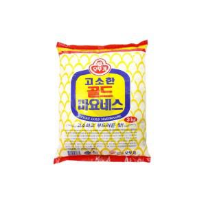 마요네즈 대용량 식당용 업소용 골드 고소한 3Kg 파우치마요네즈 파우치 오뚜기 마요네스