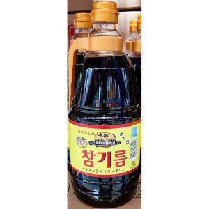 참기름(초가집 골드 1.75L) 고소한 반찬 반찬용 업소 업소용 식당 식당용 진한 대용량