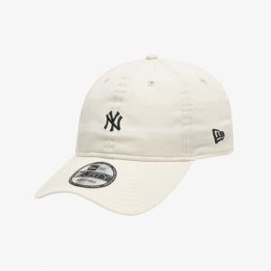 [뉴에라] [NEWERA] [MLB] 뉴욕 양키스 워시드 미니 로고 언스트럭쳐 볼캡 와인 코르크 [14205769]