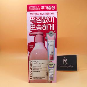 증정 닥터그루트 아쿠아 딥클린 지성 두피용 샴푸 330ml + 샴푸 100ml + 트리트먼트 50ml