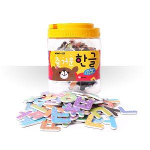 아리아띠 쏙쏙 자석글자 한글 MRMP-023 84개입 놀이 언어 학습완구 매트