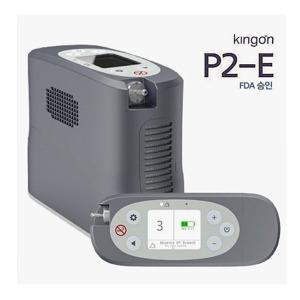 킹온 휴대용 산소발생기 P2-E (221x85xH160mm,1.98Kg,충전용,이동형,차량용 아답터포함,유량 분당840ml)