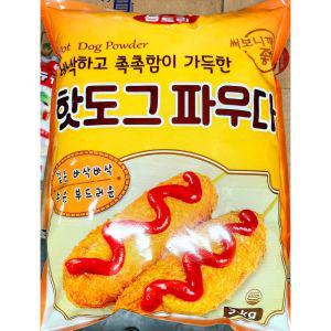 움트리 핫도그 파우더 3Kg X4가루 믹스 파우다 빵믹스