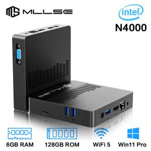 미니PC 레이크 MLLSE 듀얼 PC ROM 6GB 밴드 RAM 에어 M2 미니 블루투스 윈도우 11 128GB 제미니 인텔 와이파이 USB N4000