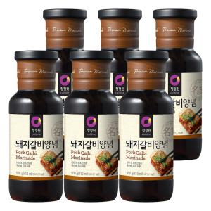 청정원 돼지갈비 양념, 500g, 6개