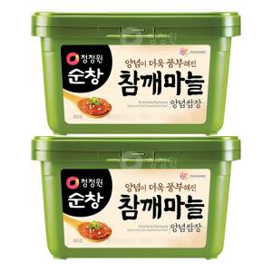 청정원 양념이 더욱 풍부해진 참깨마늘 양념쌈장, 1kg, 2개