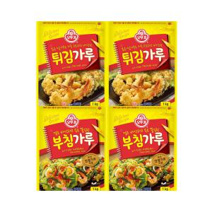 오뚜기 부침가루 1kg X 2개+튀김가루 1kg X 2개