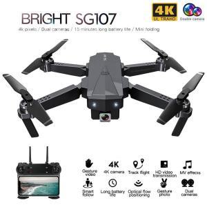 실내드론 ZLRC SG107 미니 드론 4K 와이파이 1080P FPV 카메라 2.4GHZ Quadcopter 광학 흐름 완구 VS E58