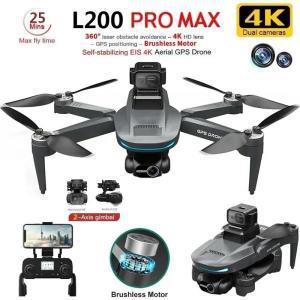 L200 프로 맥스 드론  4K 2 축 PTZ HD 듀얼 카메라  360 ° 레이저 장애워터 회피 브러시리스 전동  GPS 5G